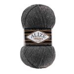 Пряжа Alize (Ализе) Superlana klasik / уп.5 мот. по 100 г, 280м, 182 средне-серый меланж A