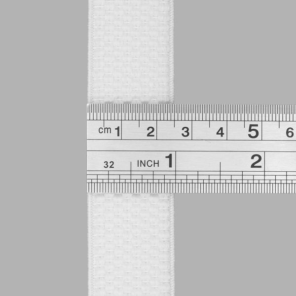 Резинка для подтяжек (помочная) 25.0 мм / 4 метра, 15.75 г/м, 501 белый, 6123-9389