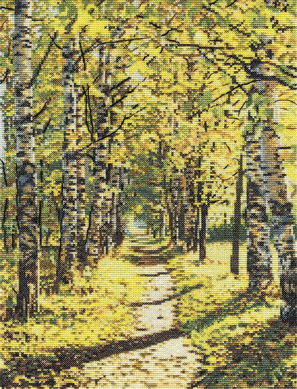 Набор для вышивания нитками Panna, Осеннее солнышко, 20х27 см