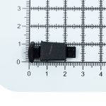 Наконечник для шнура пластик 17х11 мм, ПП, черный, 100 шт