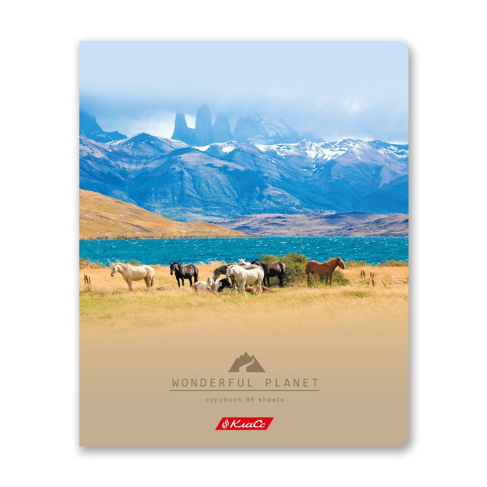 Тетрадь ученическая общая, A5+ 96 л. на скобе, белизна 100%, 5 шт, клетка, 000351 Дикая природа, Светоч 96ТСК5_1_3_1