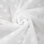 Ткань шитьё (прошва) 100 г/м², 150 см / 2 метра, TBY.Emb.1 белый