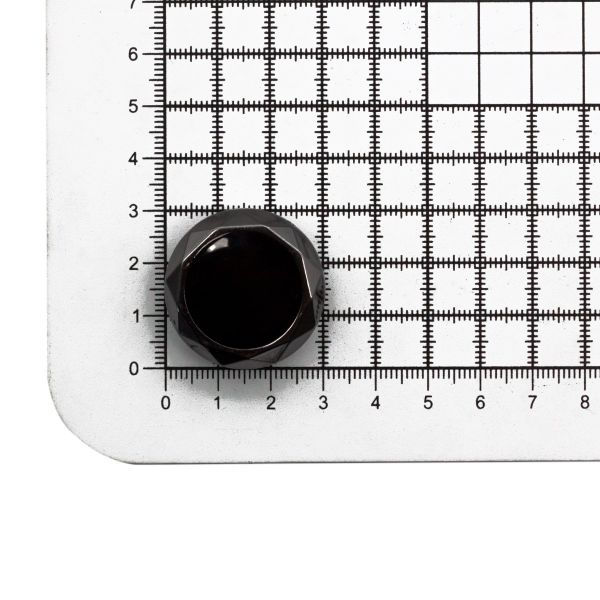 Пуговицы на ножке 48L (30мм) (Blk/Pewter (черный/черный никель)), 72 шт