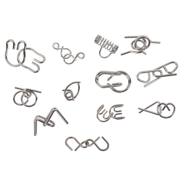 Набор металлических головоломок, 1 шт, Проверь себя №2 24 элемент, Delfbrick DLM-53