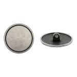 Пуговицы на ножке 36L (23мм), металл (DAS серебро черненое), ME_678, 36 шт