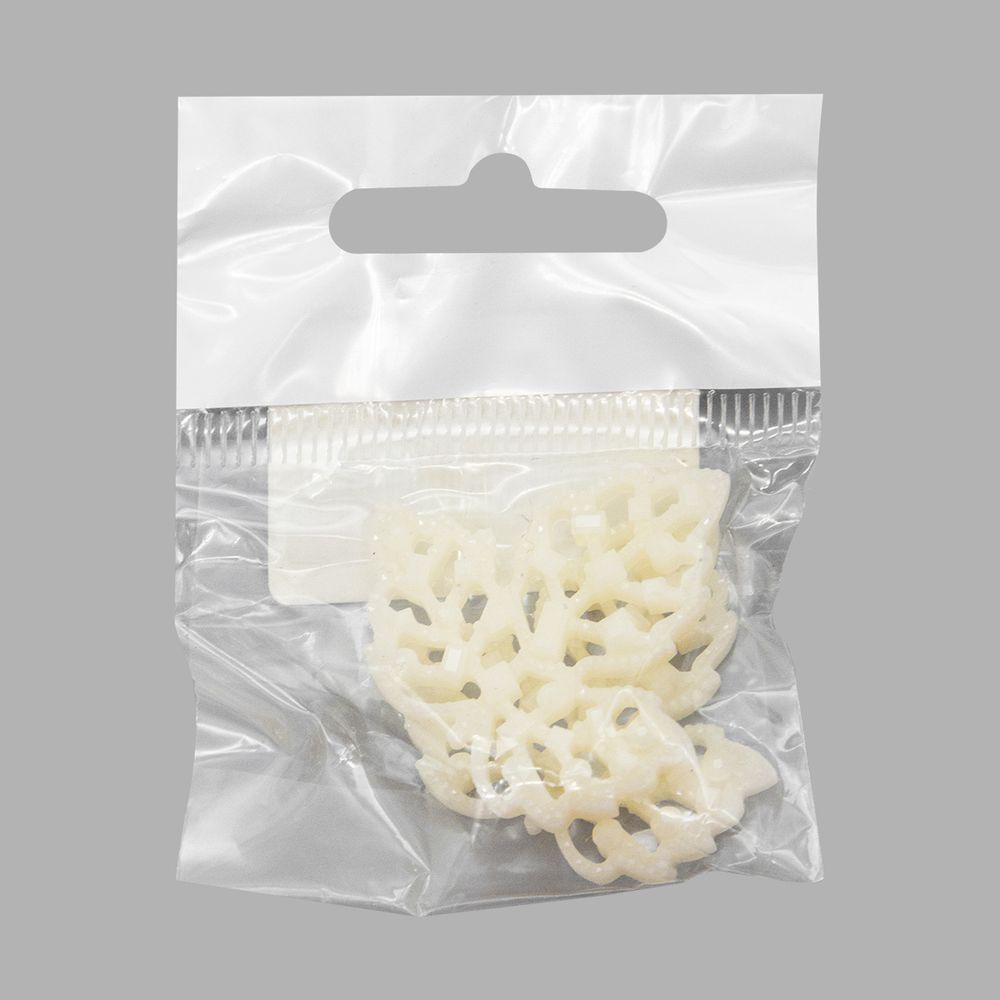 Украшение 40х35 (белый), CON2514, 2 шт