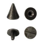 Винт кобурный металл ⌀9.5 мм, h=11 мм, чер.никель мет конус, 50 шт