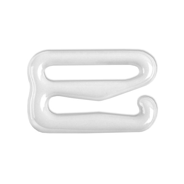 Крючки для бюстгальтера металл 12.0 мм, 50 шт, белый, Blitz HPK-12