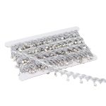 Тесьма металлизированная с бубенчиками 1,5см, 9,14м (серебро)