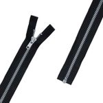 Молния трактор Т4 (4 мм) 1 зам., разъем., 40 см, 000 под алюминий, черный, G304 Gamma, 10 шт