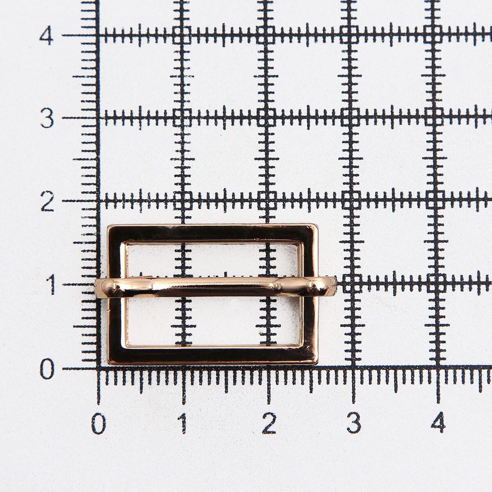Рамка регулировочная металл литая с подвижной планкой 20 мм /25х17 мм, ⌀2.5 мм/, золото цв.02, 4 шт
