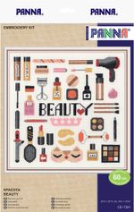 Набор для вышивания нитками Panna CE-7391, Красота, 27.5х27.5 см