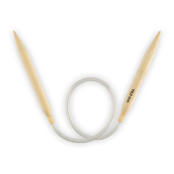 Спицы круговые бамбук ⌀9,0 мм, 45 см, Gamma BC-S45