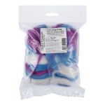 Шерсть для валяния (до 29 мкр), 50 г. 6101 белый/голубой/сиреневый, Gamma MY-050