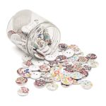 Украшения декоративные пуговицы деревянные Цветочки-лепесточки №9, 15-18 мм, 100 шт