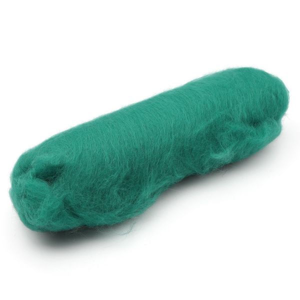 Шерсть для валяния Кардочес 100% п/тонк.шерсть, 100 гр. Камтекс (041 изумруд)
