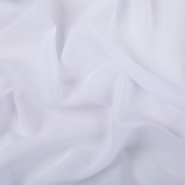 Ткань блузочная Poly Chiffon 84 г/м², 150х147 см, _ белый, Gamma PC-02