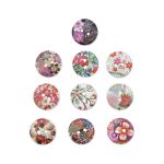 Украшения декоративные пуговицы деревянные Цветочки-лепесточки №4, 15 мм, 100 шт