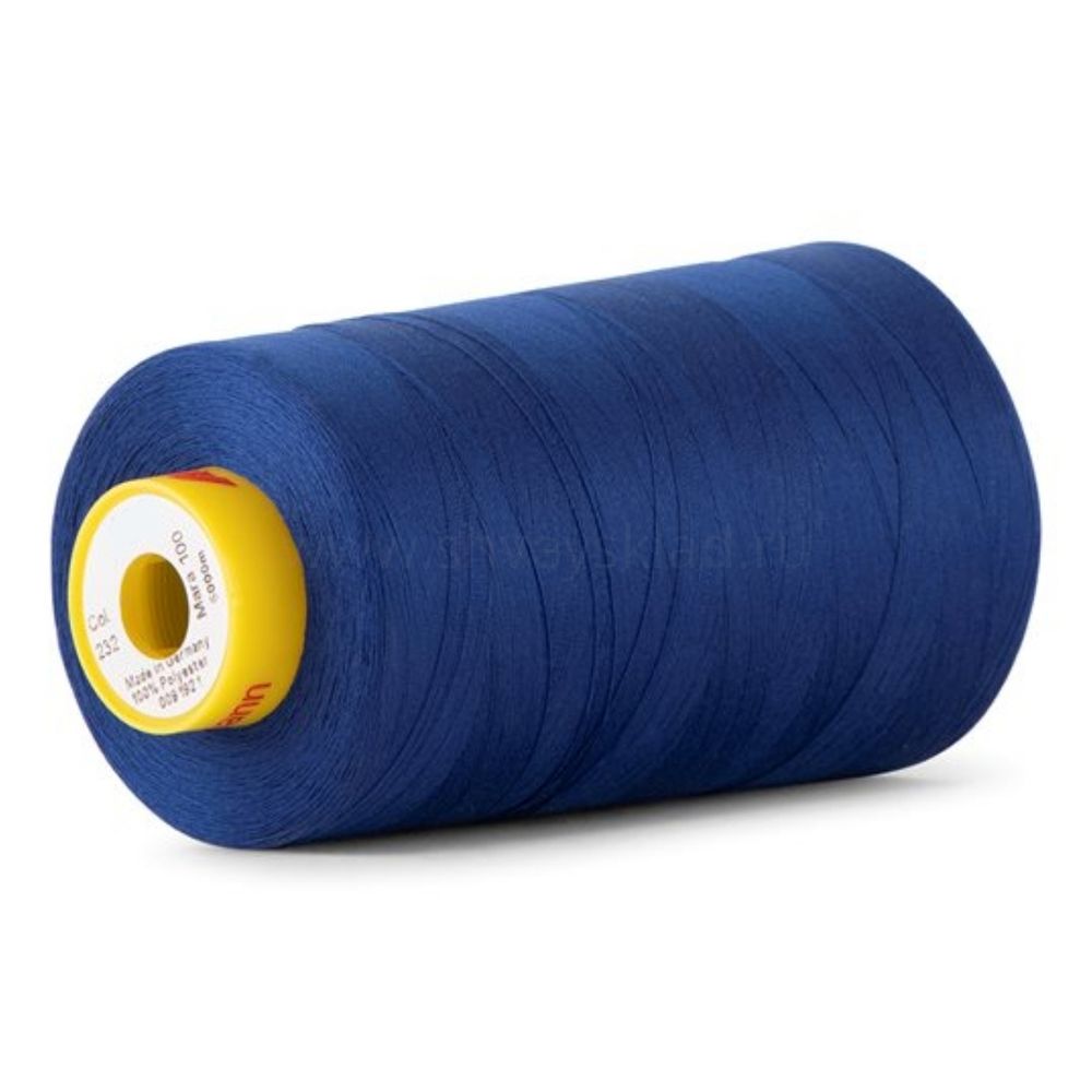 Нитка особо тонкая Gutermann Mara №150 (150/2), 5000 м, 713961, цв. 232 кобальт, 1 катушка