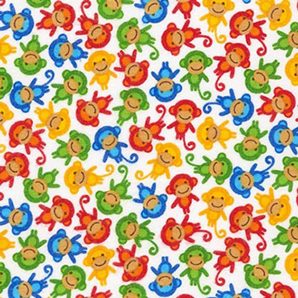 Ткань для пэчворка Peppy Urban Zoologie Minis Flannel 50х55 см, 176±5 г/м², AAKF-15311-286 WILD