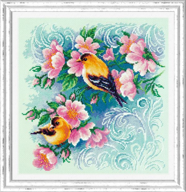 Набор для вышивания нитками Чудесная игла, Красивый роман 27х28 см