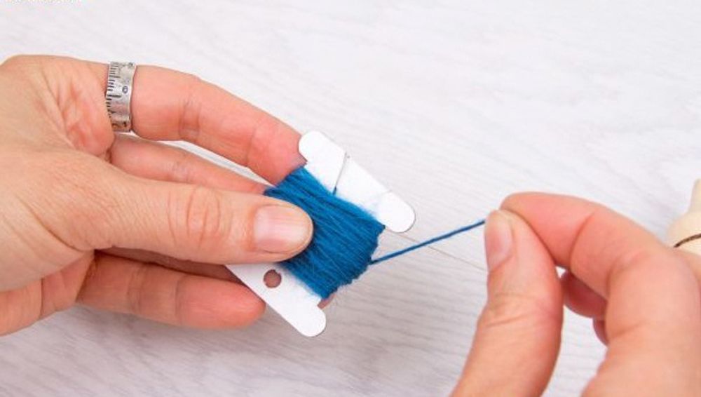 Бобины для мулине картон 4.1 см, 40 шт, белый, Gamma LBK-40