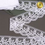 Кружево на сетке 85 мм, цв.01 белый, уп.13.7м, Kruzhevo