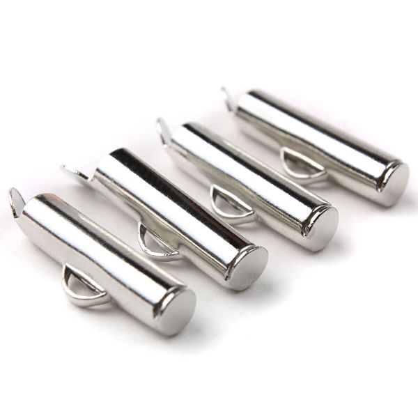 Концевик для бисерного полотна, 16 мм, 4 шт/упак, Astra&Craft (никель) 4AR2034