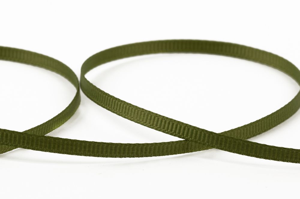 Лента репсовая (в рубчик) 3.0 мм / 91.44 метра, 083 хаки, Gamma GR-03