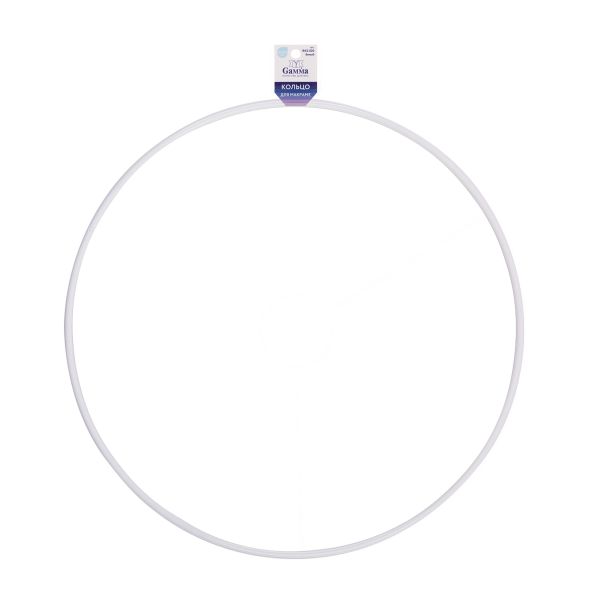 Кольцо для макраме (заготовка) сталь металл ⌀200 мм, белое, Gamma RKS-020