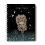 Тетрадь ученическая общая, выборочный УФ лак, (лицензия) A5 48 л. на гребне 65 г/м², белизна 100 %, 8 шт, клетка, 01173 Не такой уж колючий (Ёжик в тумане), Светоч Т105