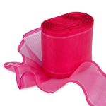 Лента капроновая (органза) для бантов 75-80.0 мм / 25±1 метров, малиновый, Gamma С 3622, Gamma С 3622