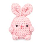 Набор для вязания игрушки Miadolla AMG-MN-0138, Зайка (велюр), 11 см