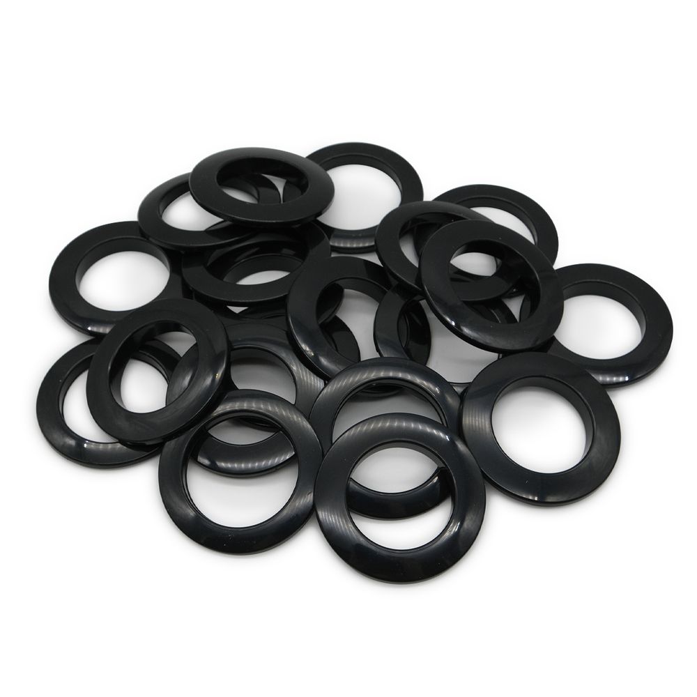 Люверсы шторные ⌀35 мм, с многоуровневым замком цвет № 24 черный, 10 шт