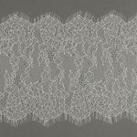 Кружево шантильи (реснички) диз. A88 шир.170мм цв.F102 молочный, 3 метра, Kruzhevo