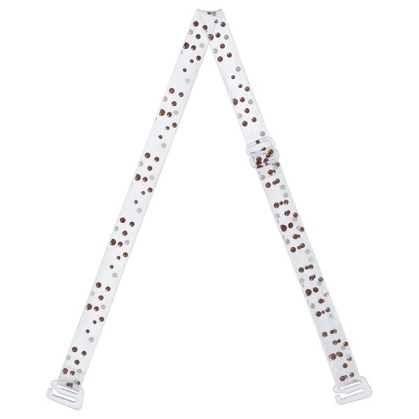 Бретели для бюстгальтера 10 мм, 10 пар, коричневый/серебро, Gamma BR-1026