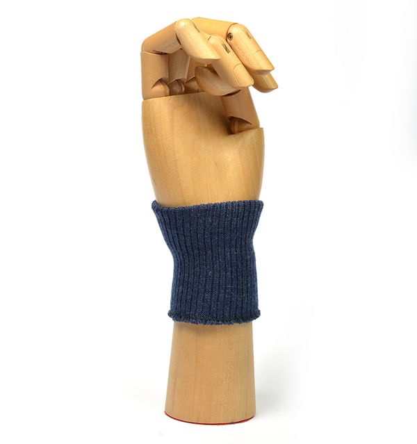 Манжеты трикотажные 6.5х8.0 см, 10 пар, МРД: 32/2 рапорт 2х1 плетение ластик 877/2 т.джинсовый