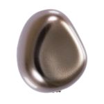 Бусины стекло под жемчуг 16х14 мм, фигурная, 5 шт, т. серый (dark grey), Preciosa 131-50-021