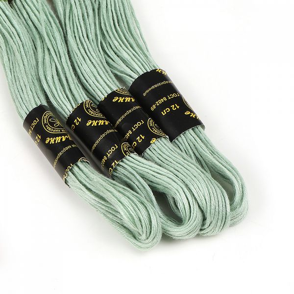 Мулине ПНК им.Кирова цв.9276 бл.зеленый, 24 мотка по 8 метров