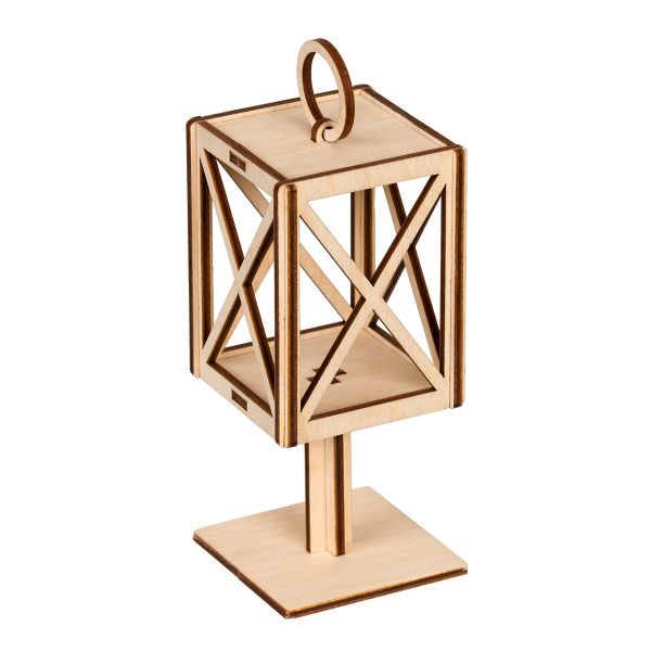 Заготовка из фанеры на подставке Фонарик, 6х6х13.2 см, Mr.Carving КЛ-20