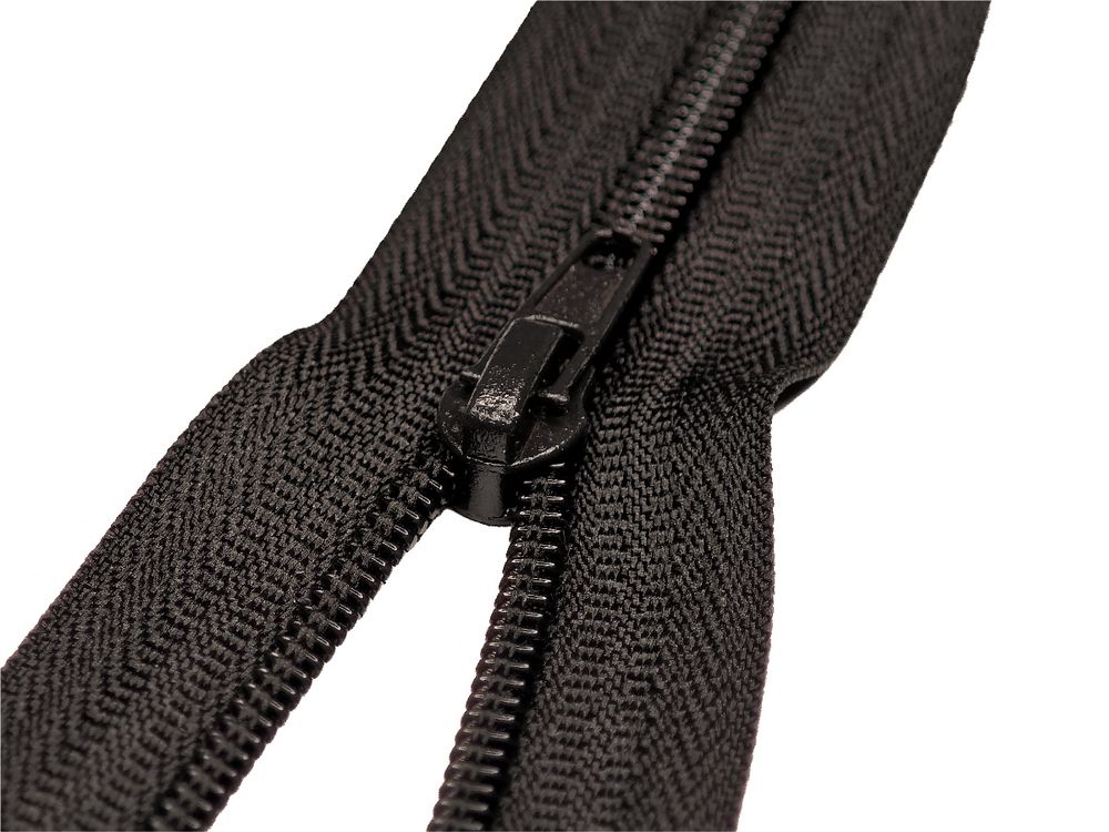 Молния спираль (витая) (цв.SBS) брючная Т3 (3 мм) 1 зам., н/раз., 20 см, автомат, S-176 коричневый, уп.100 шт