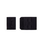 Застежки для бюстгальтера текстильные 38 мм, 5 шт, нейлон, 02 черный, Blitz ZBB-38