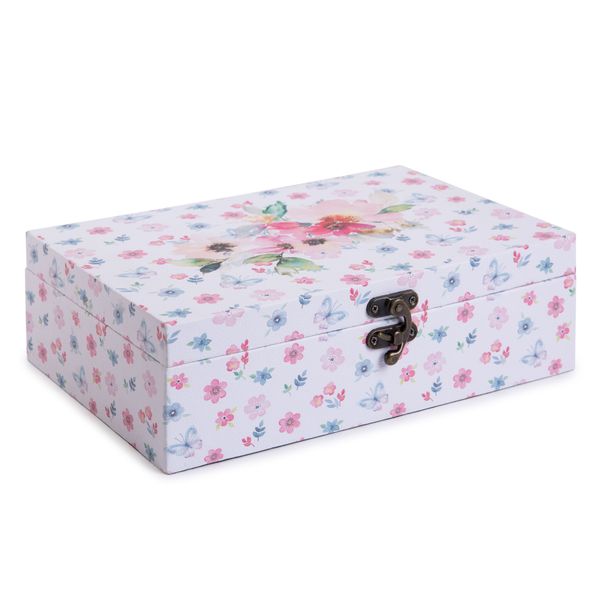 Шкатулка декоративная сундучок 30х20х9 см, 015 Цветочный рай, Gamma DBK-011