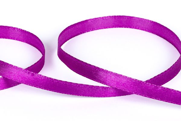 Лента атласная 1-сторонняя 6.0 мм / 33±2 метра, №501N(18-3250) фиолетовый, Gamma