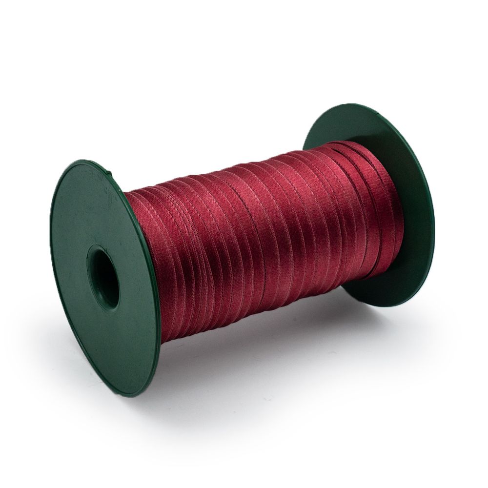 Резинка бельевая (бретелечная) блестящая 10.0 мм / 50 метров, бордовый, ML177.010