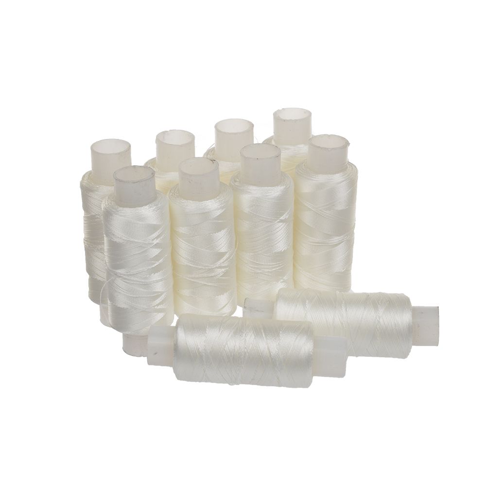 Нитки лавсан 33Л/белый 10 катушек 200м