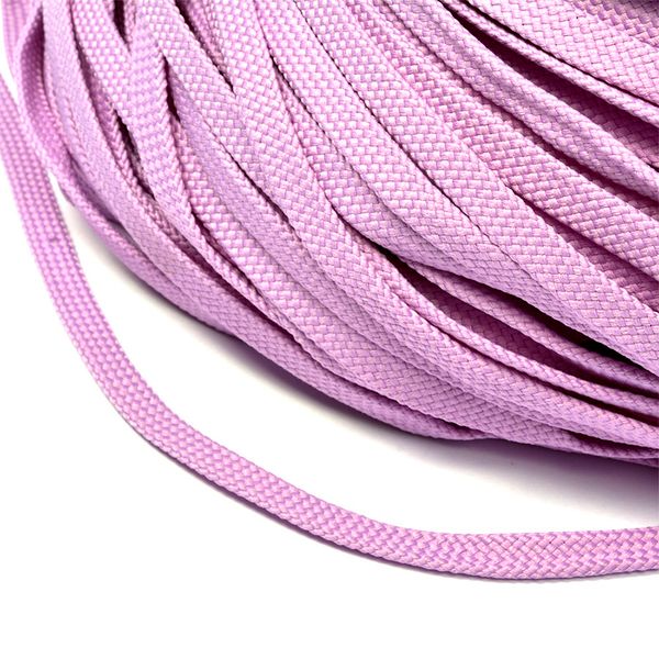 Шнур полиэфир плоский ⌀8.0 мм / 200 метров, 859 сиреневый