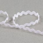 Тесьма отделочная Зигзаг 5 мм, 5х3 м, 001 белый, Gamma JZ-5