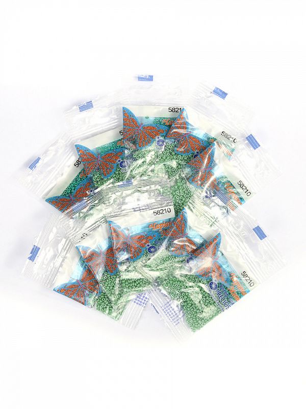 Бисер Preciosa 10/0 (2.3 мм), 50 г (10х5 г), цв. 58210