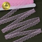 Кружево отделочное в стиле "трикотаж" 12 мм диз. 276, цв.09 св.розовый, уп. 27,4 м